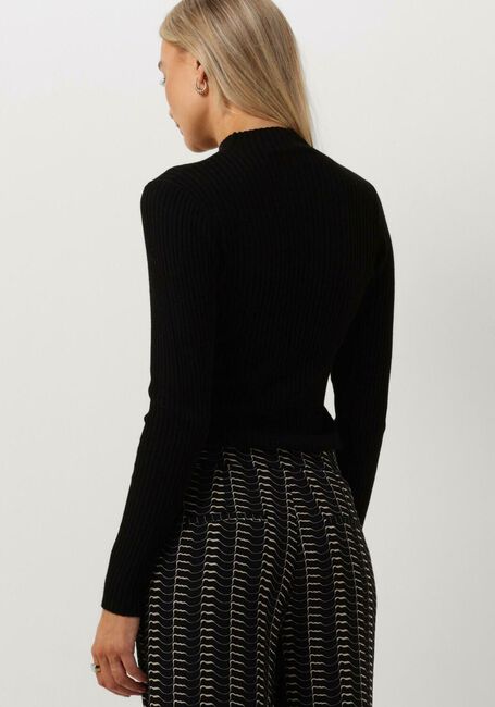 Schwarze SECOND FEMALE Tops & T-shirts SANKA KNIT T-NECK - large