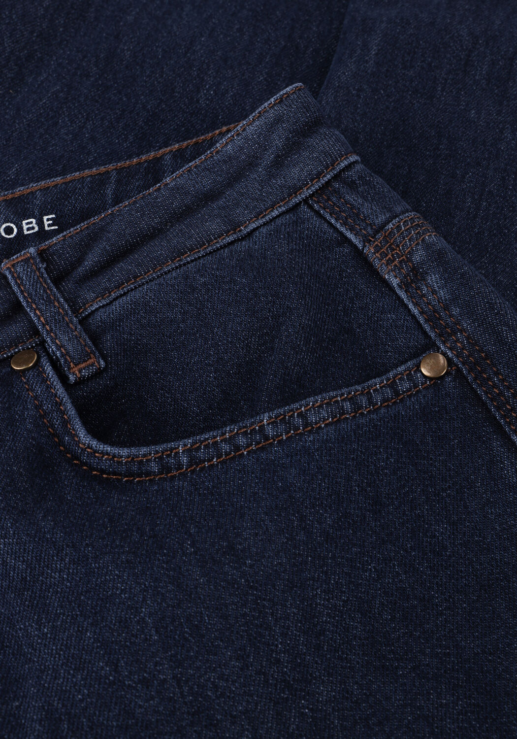 Dunkelblau MY ESSENTIAL WARDROBE Straight leg jeans MWKARLI 139 HIGH WIDE DECO - large