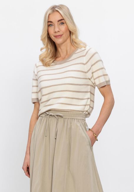 Taupe SIMPLE Tops & T-shirts SHORT SLEEVE TOP - large