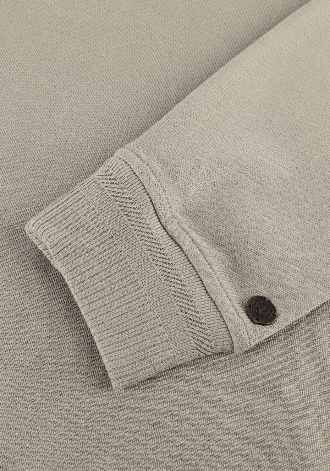 Khaki CAST IRON Sweatshirt REGULAR FIT TWILL - large