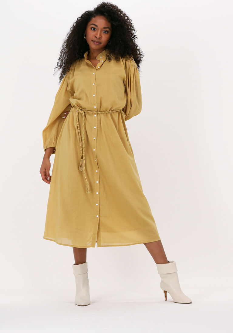 gelbe antik batik midikleid oggy longdress