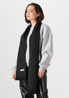 Schwarze ALPACA LOCA Schal SLIM SCARF - medium