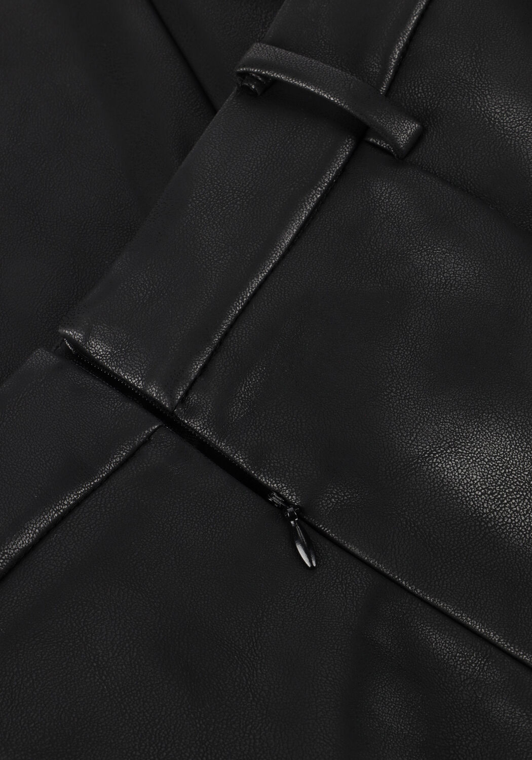 Schwarze NEO NOIR Midirock NETTI FAUX LEATHER SKIRT - large