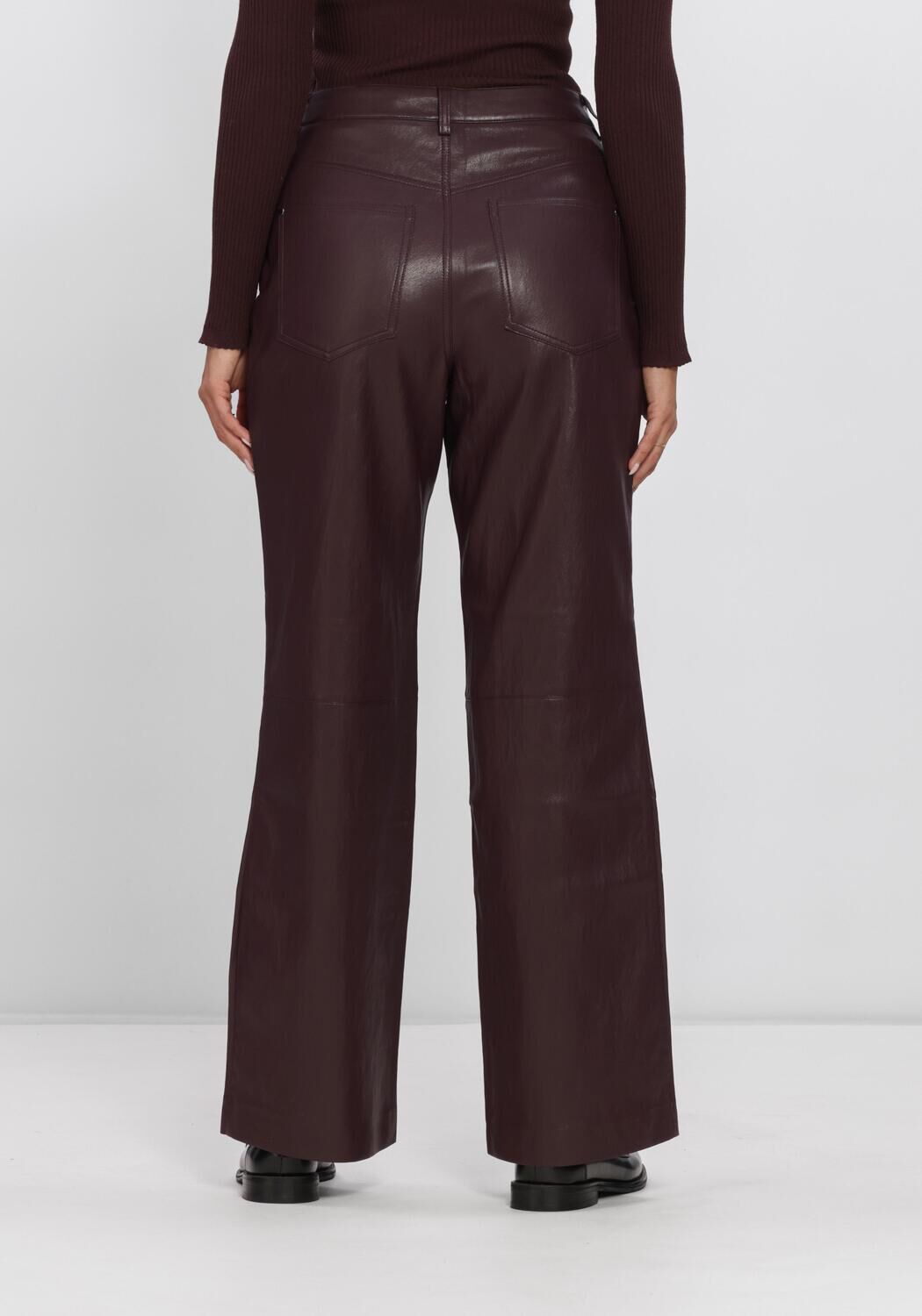 Bordeaux AAIKO Weite Hose RIANNE PU 689 - large