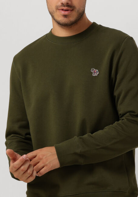 Olive PS PAUL SMITH Sweatshirt MENS REG FIT SWEATSHIRT ZEBRA - large