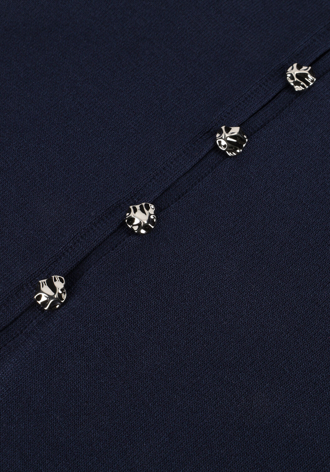 Dunkelblau NEO NOIR Blusen TELLER KNIT BLOUSE - large