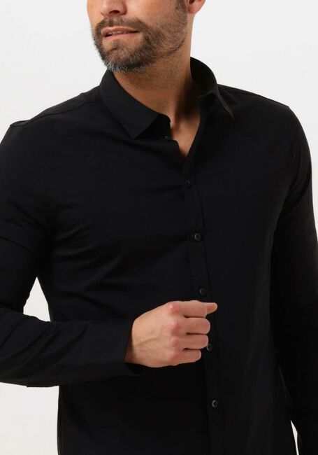 Schwarze PURE PATH Casual-Oberhemd JERSEY BASIS SHIRT - large