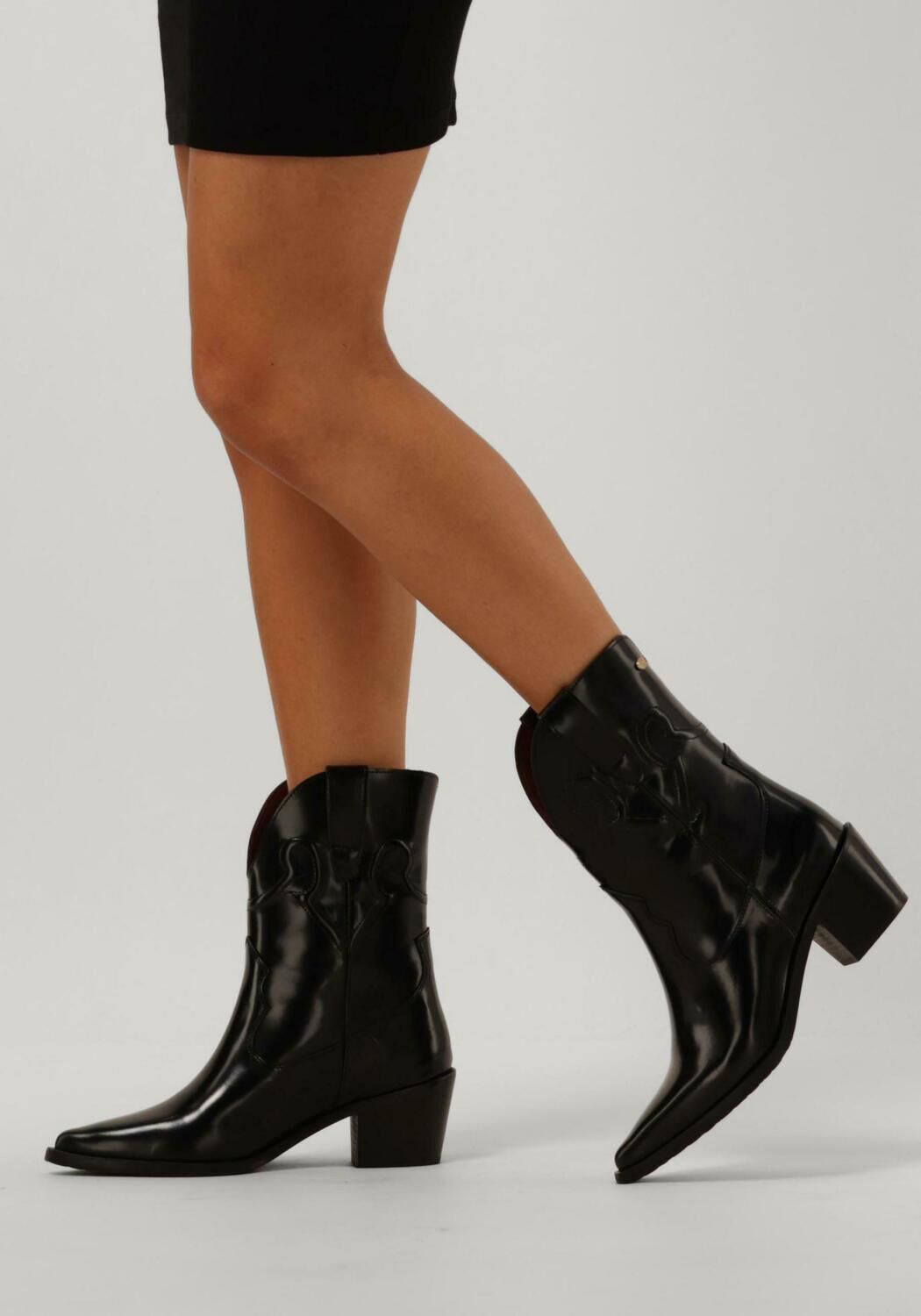 Schwarze FRED DE LA BRETONIERE Cowboystiefel JOLIE WESTERN - large