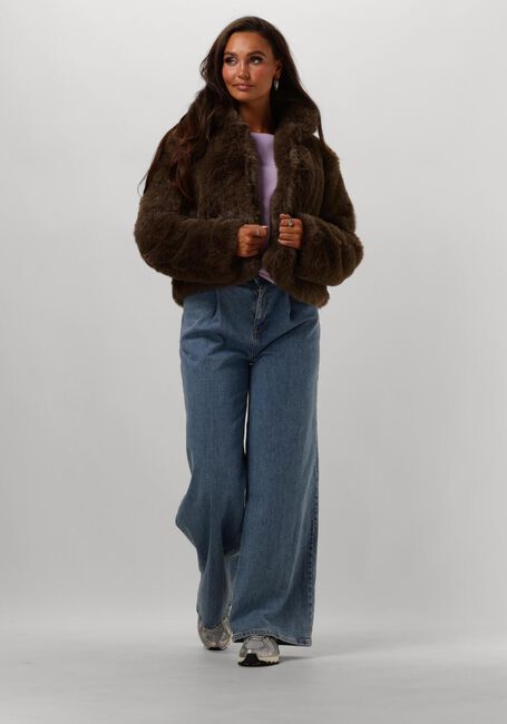 Taupe MODSTRÖM Fake-Fur-Jack LOUISAMD JACKET - large