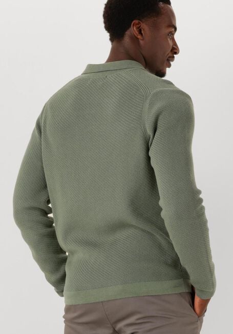 Olive DSTREZZED Pullover KOSTAS LONGSLEEVE POLO - large
