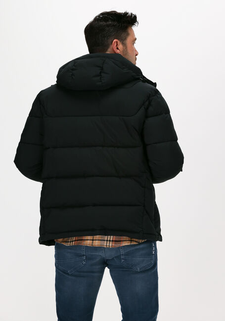 Schwarze SCOTCH & SODA Wattierte Jack 163250 - HOODED WATER-REPELLEN - large