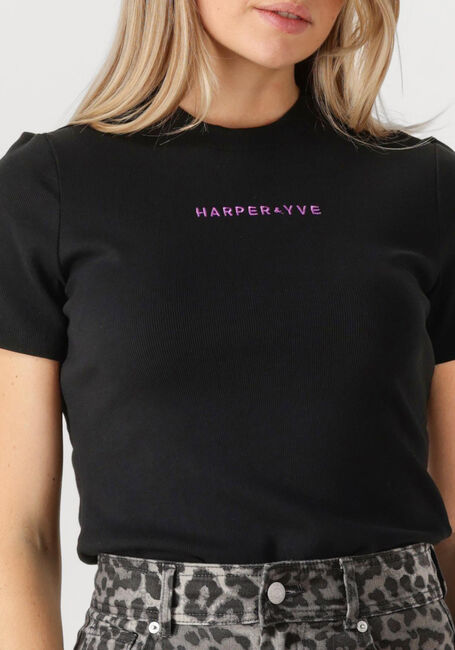 Schwarze HARPER & YVE T-shirt CAMMY-SS - large