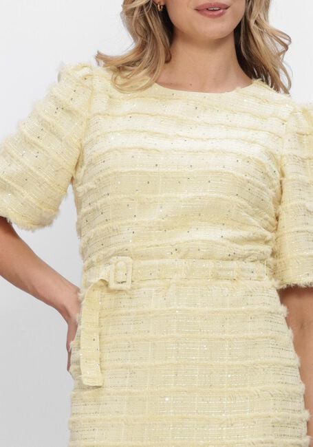 Gelbe FREEBIRD Kleider WV-HAIRY-SEQUINCE-261 - large