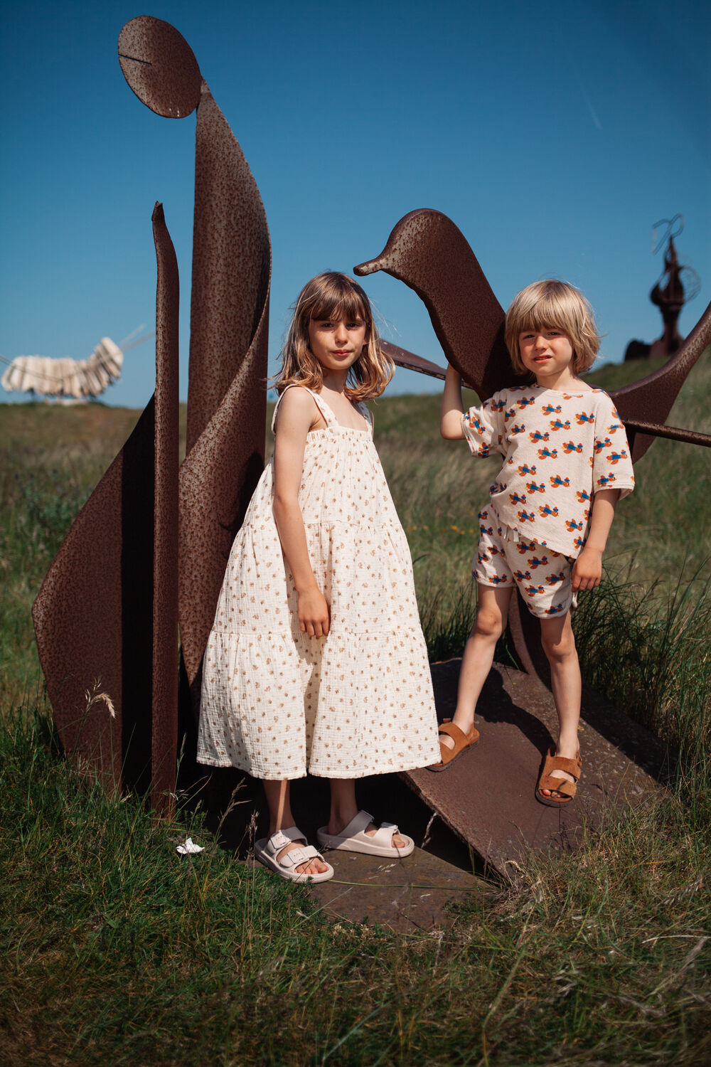 Beige DAILY BRAT Maxikleid MAELIE DRESS - large