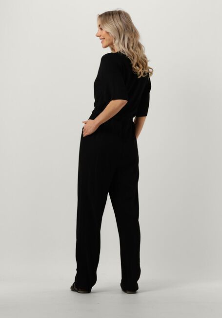 Schwarze SELECTED FEMME Jumpsuit SLFVIVA 2/4 LONG LINEN JUMPSUIT - large