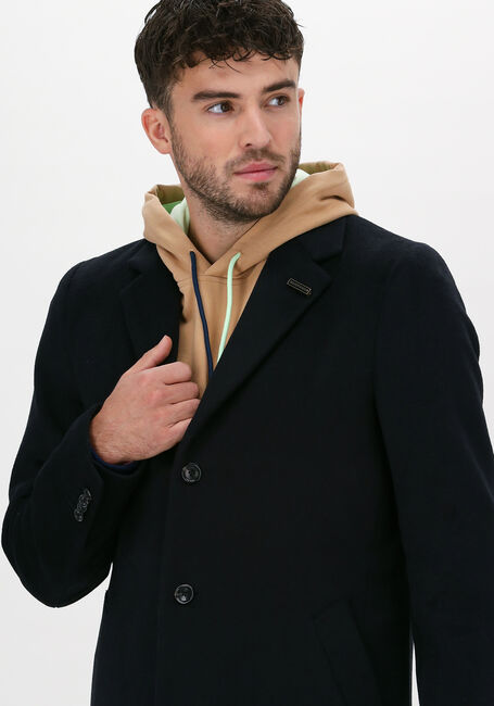 Dunkelblau SCOTCH & SODA Mäntel 163276 - SINGLE BREASTED WOOL- - large