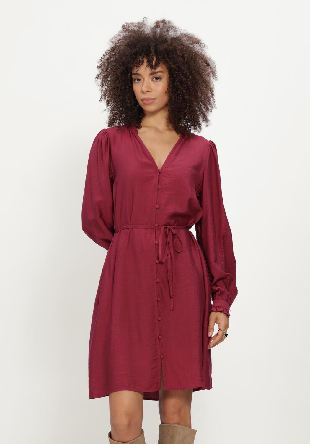 Bordeaux MSCH COPENHAGEN Midikleid MSCHMYLA PENINNA DRESS - large