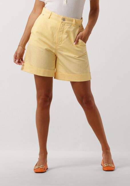 Gelbe VANILIA Hosen LINEN PANTALON - large