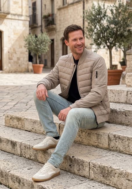 Beige PURE PATH Jack SOFTSHELL PADDED JACKET - large