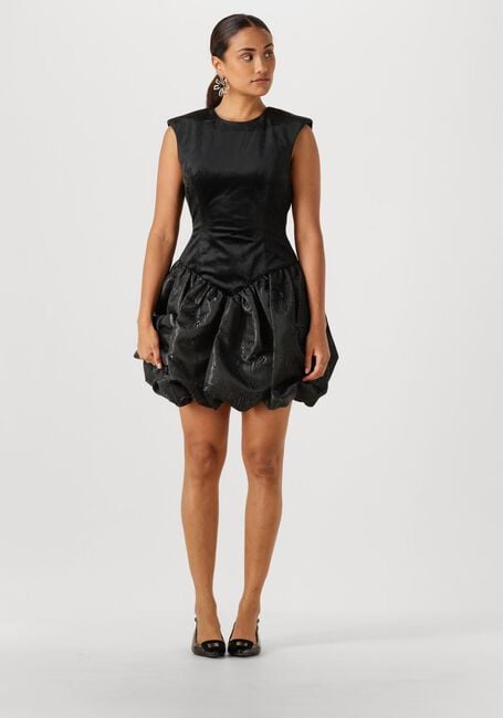 Schwarze Y.A.S. Minikleid YASSARAH SL BUBBLE HEM DRESS - large