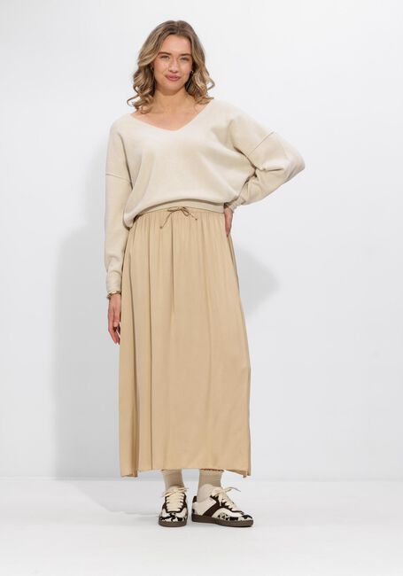 Beige PENN & INK Maxirock SKIRT - large