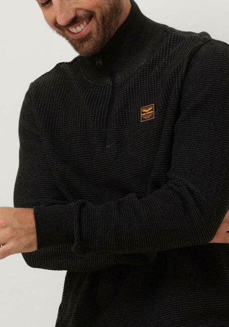 Dunkelgrau PME LEGEND Pullover HALF ZIP COLLAR COTTON PLATED - large