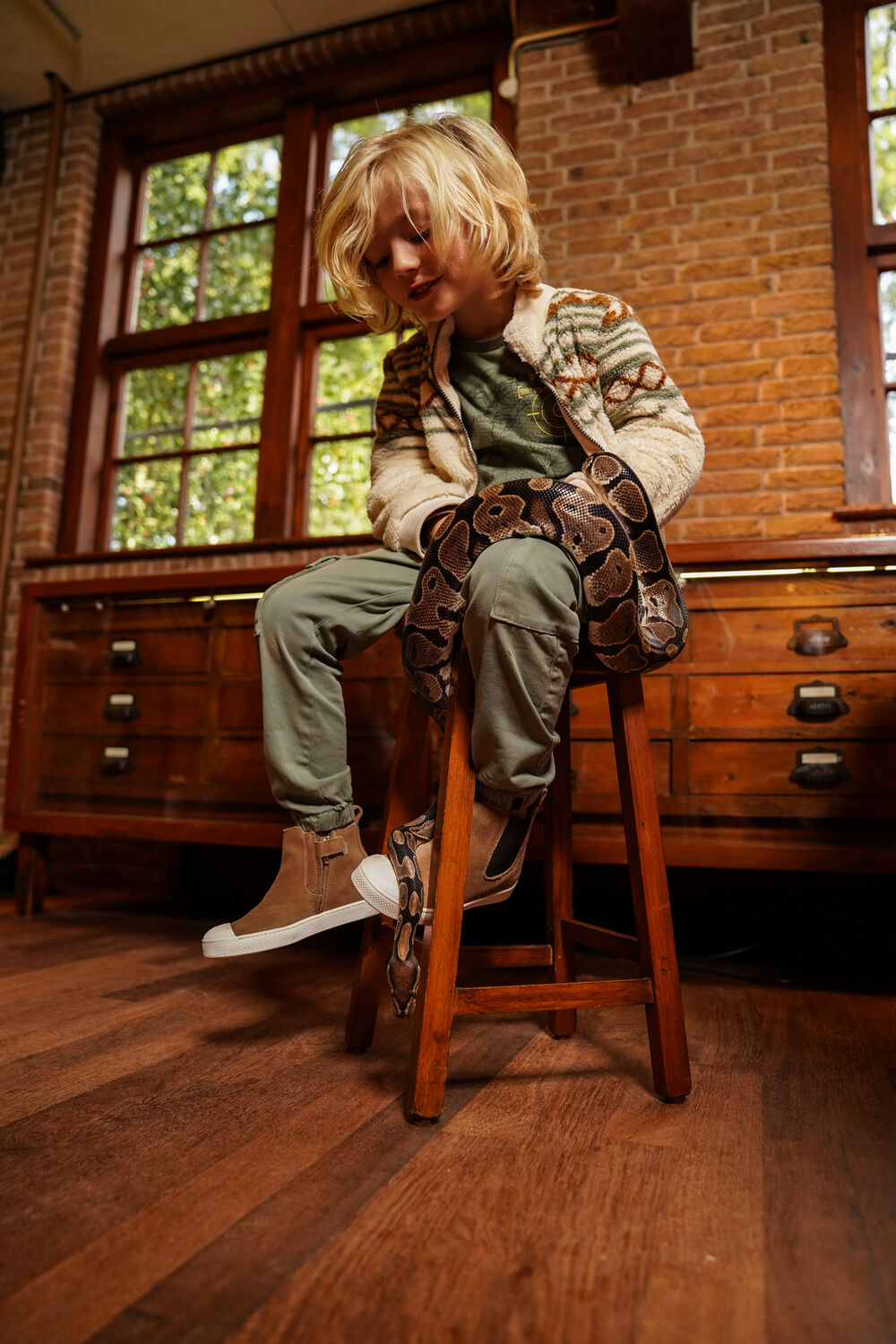 Khaki KOKO NOKO Cargohosen O56884 - large