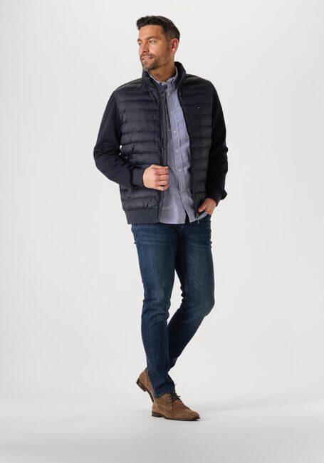 Blaue TOMMY HILFIGER Wattierte Jack MIX MEDIA STAND CLLR - large