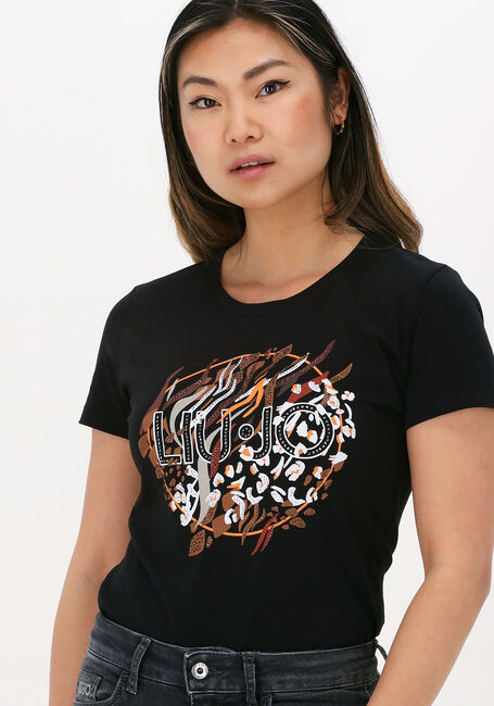 Schwarze LIU JO T-shirt ECS T-SHIRT MODA M/C - large