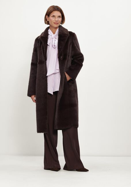 Braune BEAUMONT Fake-Fur-Jack COBY COAT - large