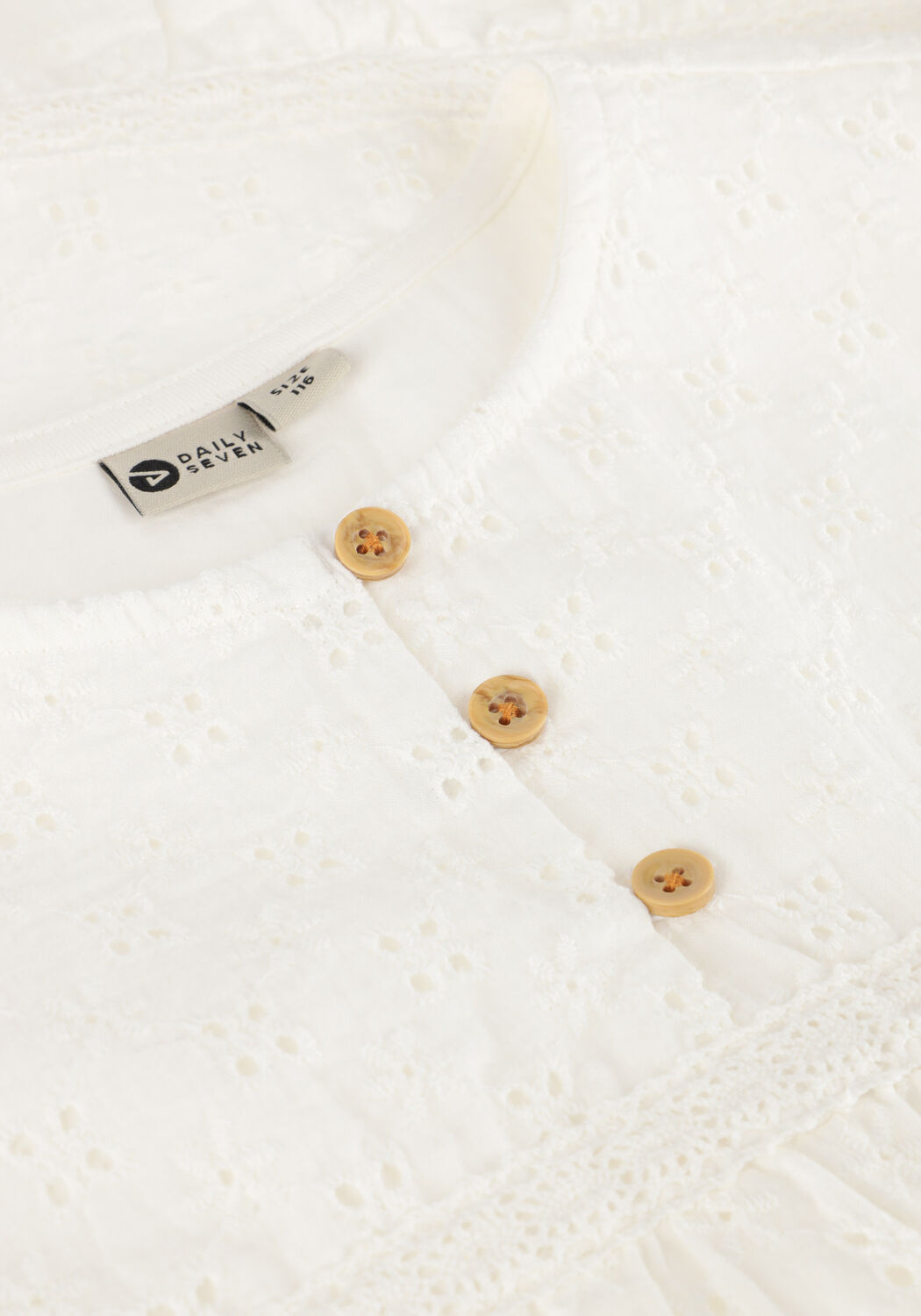 Nicht-gerade weiss DAILY7 Minikleid DRESS RUFFLE BRODERIE - large