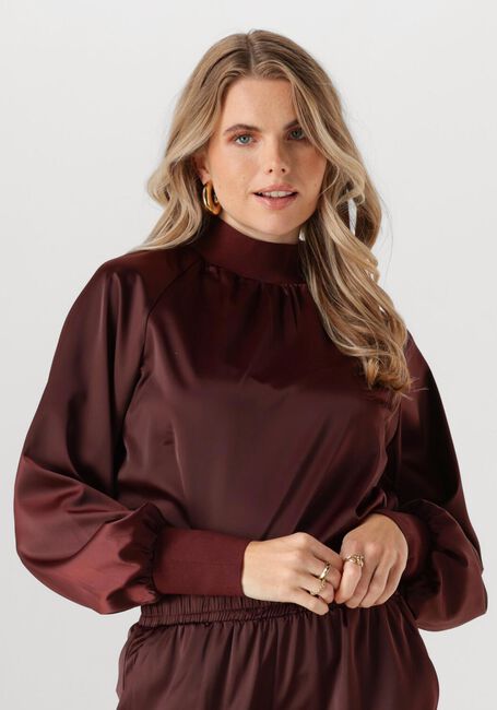 Braune Y.A.S. Blusen YASPELANA LS TOP - large