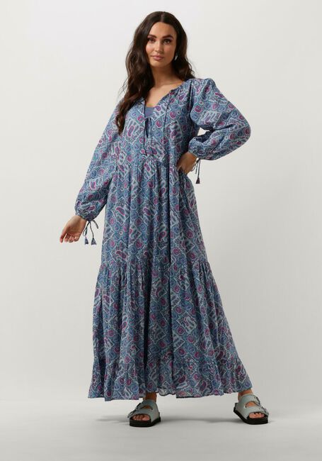 Mehrfarbige/Bunte ANTIK BATIK Maxikleid ZENA LONG DRESS - large