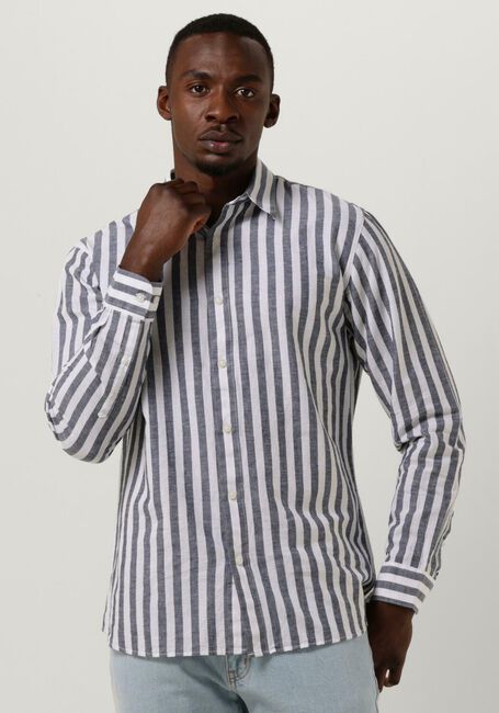 Dunkelblau SELECTED HOMME Klassisches Oberhemd SLHSLIMNEW-LINEN SHIRTS LS CLASSIC W - large