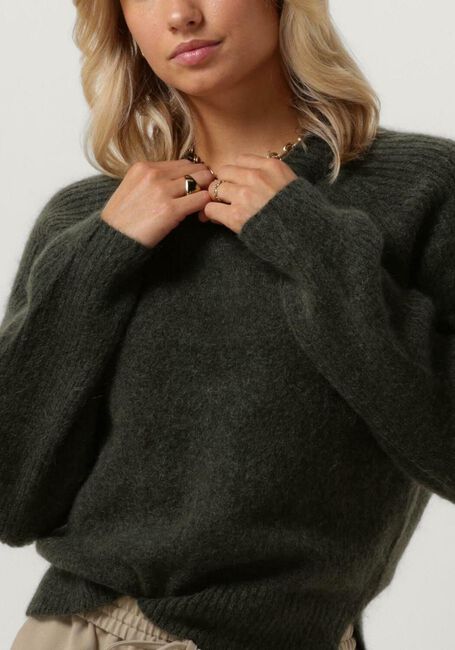 Dunkelgrün SECOND FEMALE Pullover BROOKLINE KNIT NEW O-NECK - large