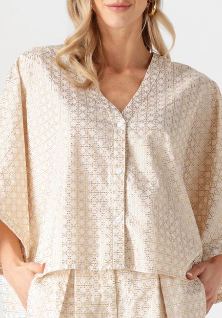 Goldfarbene GREEK ARCHAIC KORI Blusen 350013 - large