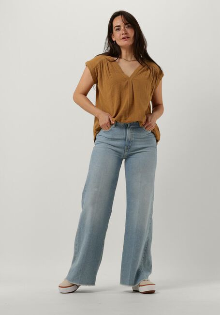 Camelfarbene CIRCLE OF TRUST Top PIEN BLOUSE - large