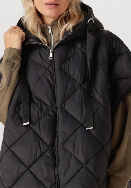 Schwarze SIMPLE Bodywarmer WV-NYL-PADD-25-3 - large