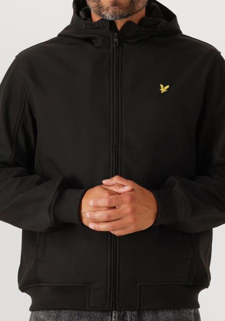 Schwarze LYLE & SCOTT Jack FLEECE BACK SOFTSHELL - large