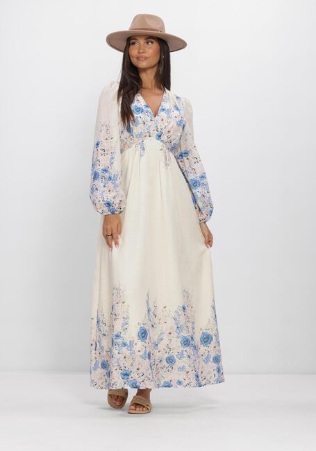 Blaue NEO NOIR Maxikleid SILFI FLOWER PRINT DRESS - large