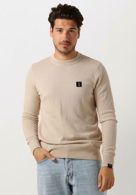 Beige BUTCHER OF BLUE Pullover STRUCTURE CREW - large