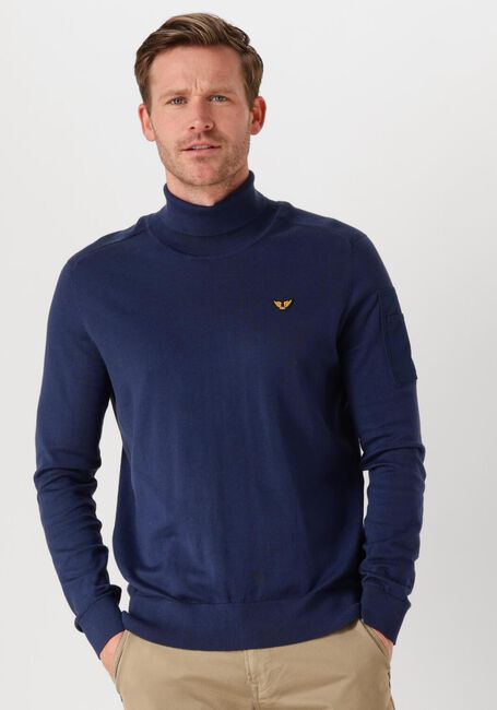 Dunkelblau PME LEGEND Pullover & Cardigans TURTLENECK COTTON KNIT - large