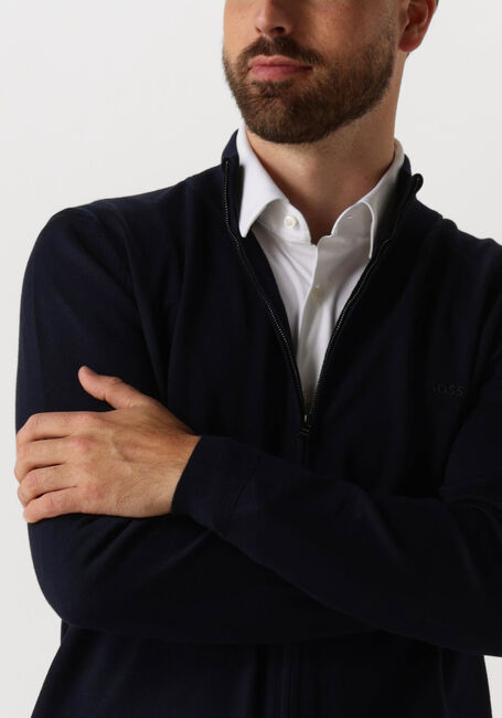 Dunkelblau BOSS BLACK Strickjacke BALONSO-L - large