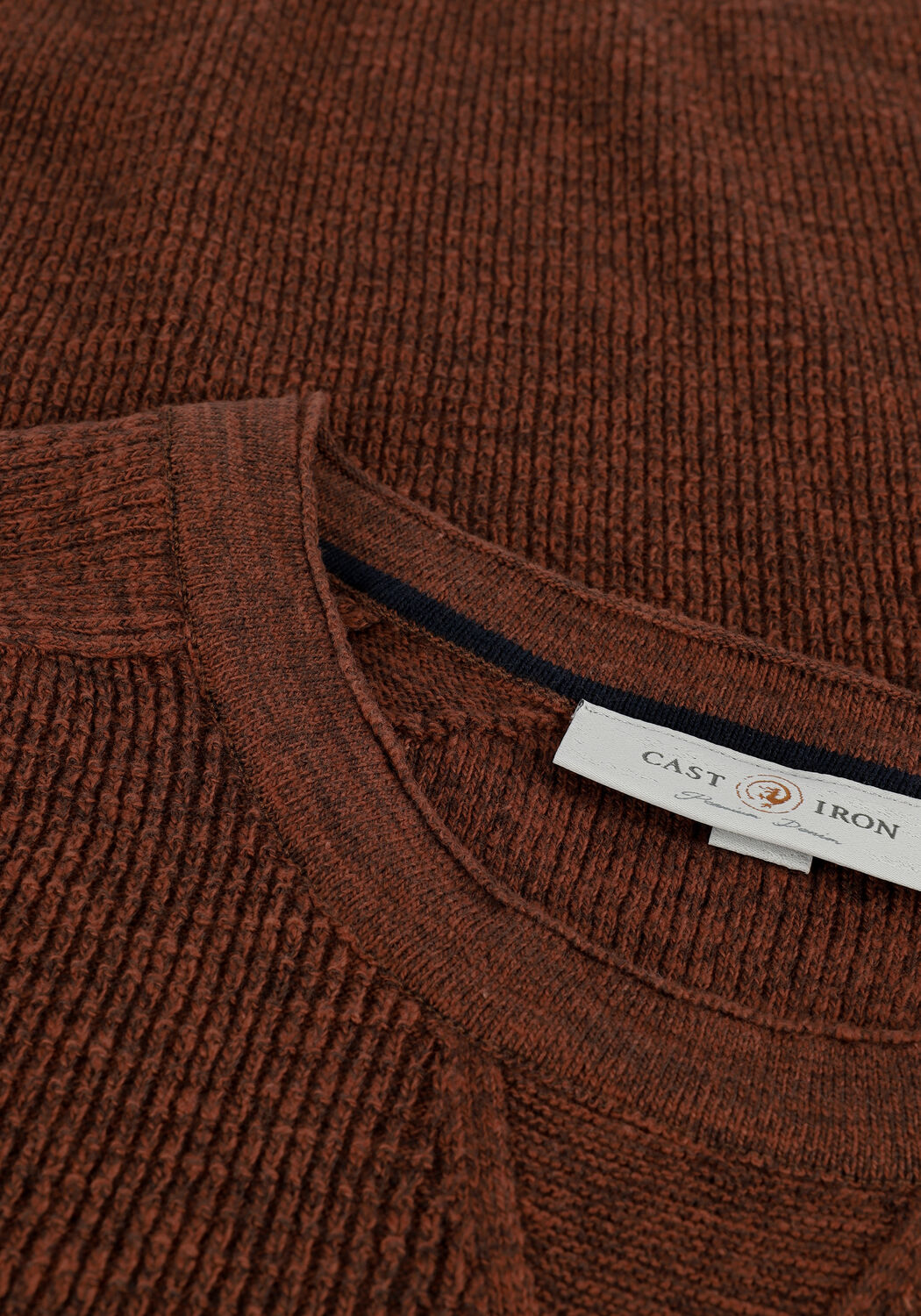 Braune CAST IRON Pullover R-NECK COTTON SLUB MOULINE - large