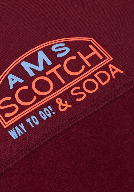 Rote SCOTCH & SODA Pullover CUT + SEWN PANELLED ARTWORK SWEATSHIRT - large