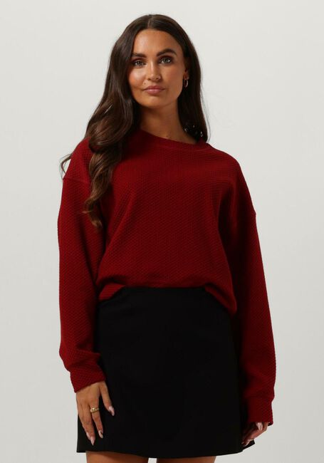 Rote VANILIA Sweatshirt HERRINGBONE SWEAT - large