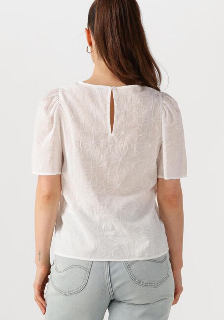 Weiße OBJECT Top OBJILLY S/S RE O-NECK TOP 138 - large