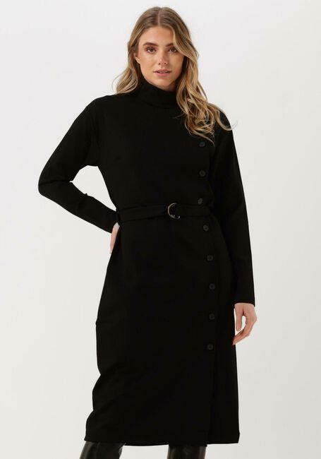 Schwarze SIMPLE Midikleid EEF JER-RAYON-22-3 - large