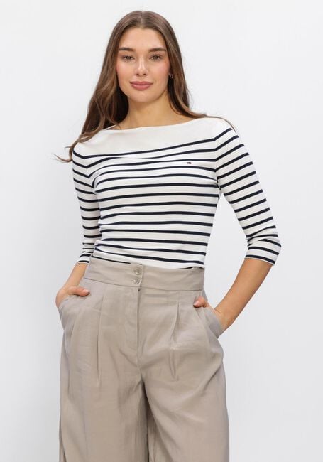 Wei&szlig;e TOMMY HILFIGER Top SLIM CODY BOAT-NK 3/4SLV - large