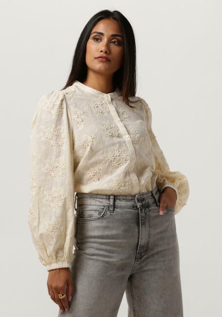 Nicht-gerade weiss SUMMUM Blusen BLOUSE SMALL FLOWER 3D - large